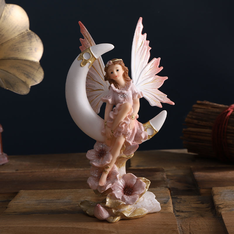 Home Decor Za - Statuette de jardin de fée d'ange