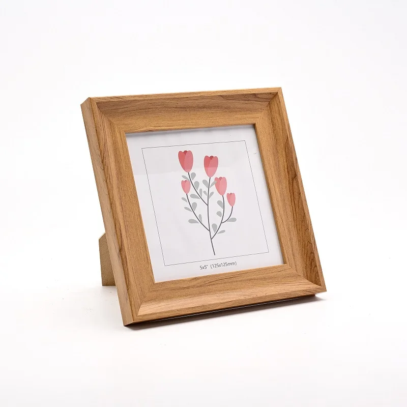 Bamboo Photo Frame - Cadre photo carré de 6 pouces,