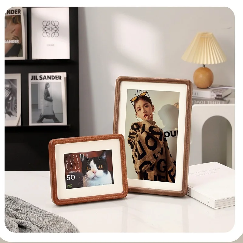 Bamboo Photo Frame - Cadre photo en bois massif, cadre