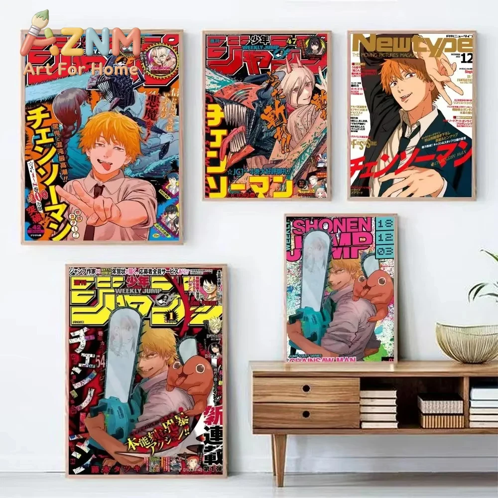 Home Decor Magazine - AZNM Chainsaw Man, tableau sur toile