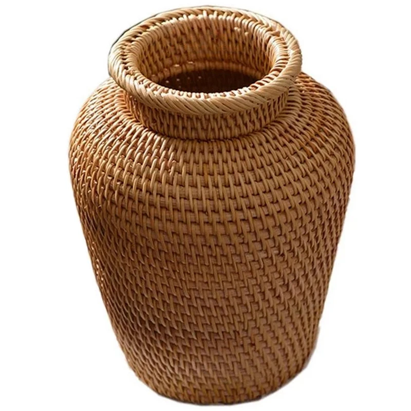 Rattan Plant Basket - Panier en osier rotin suspendu Pot