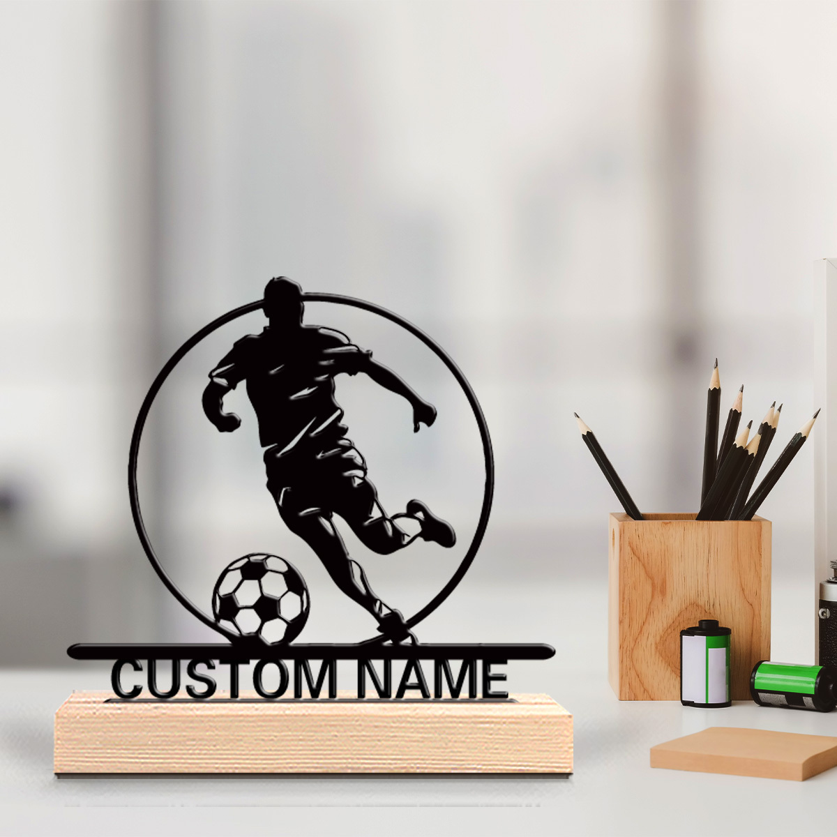 Home Decor Theme - Statue en métal personnalisée de joueur