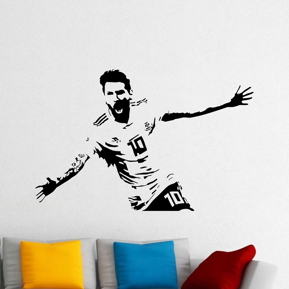 Home Decor Indonesia - Messi – autocollant Mural en vinyle,