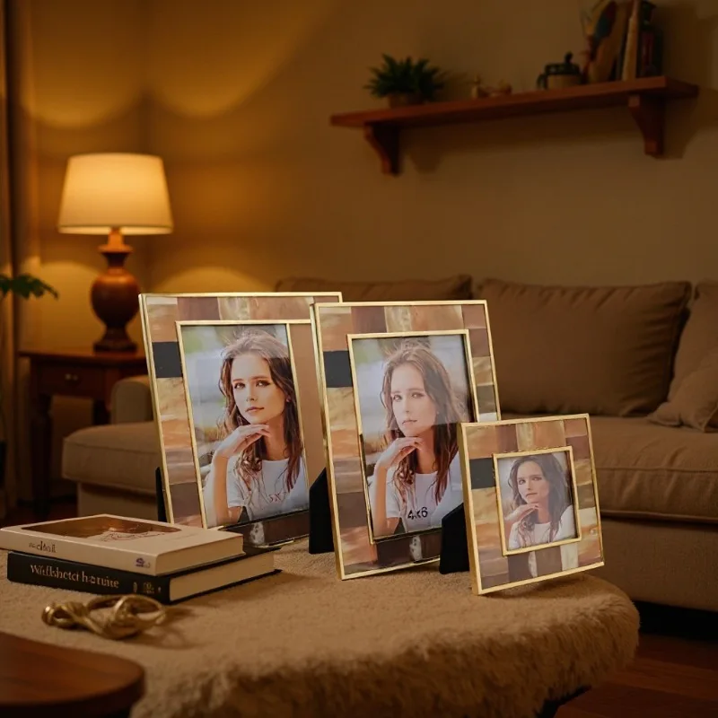 Bamboo Photo Frame - Cadre photo simple, cadre photo créatif,