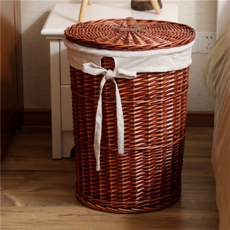 Rattan Plant Basket - Panier à linge sale tissé en