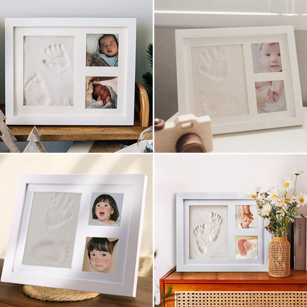 Bamboo Photo Frame - Kit d'empreintes de mains et de