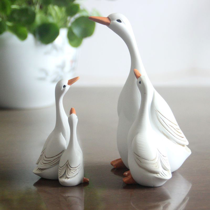 Home Decor Za - Statue de canard en résine pour