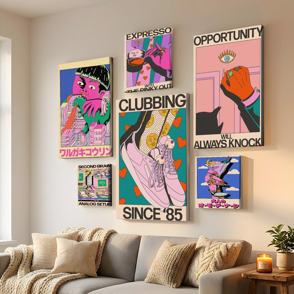 Peinture murale encadrée Azaaz - Home Decor Y2K avis et prix