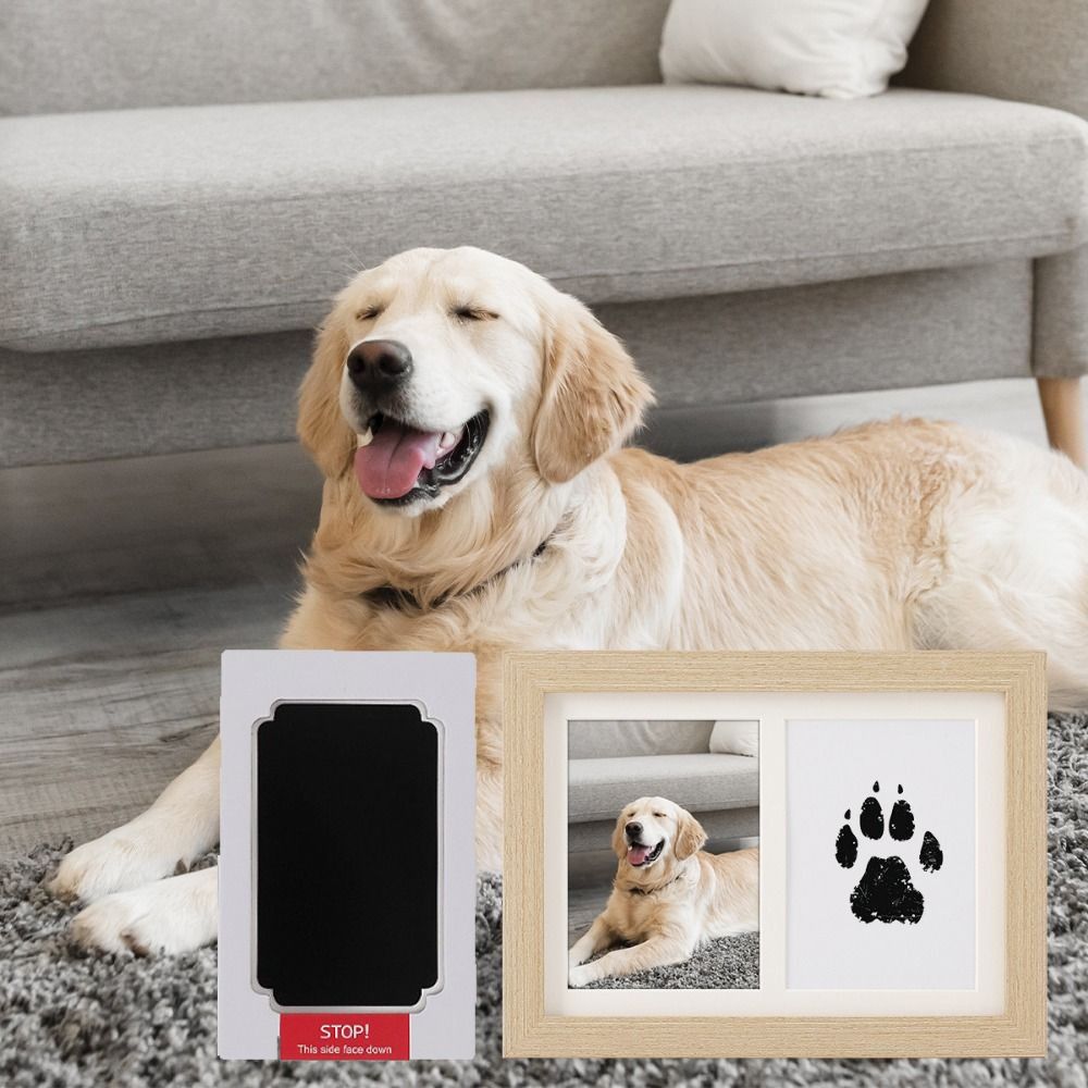 Kit d'empreintes de pattes d'a - Bamboo Photo Frame avis et prix
