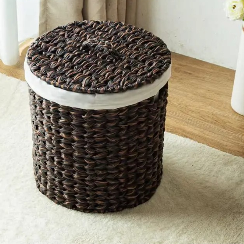 Bac de rangement doublé marron - Rattan Plant Basket avis et prix