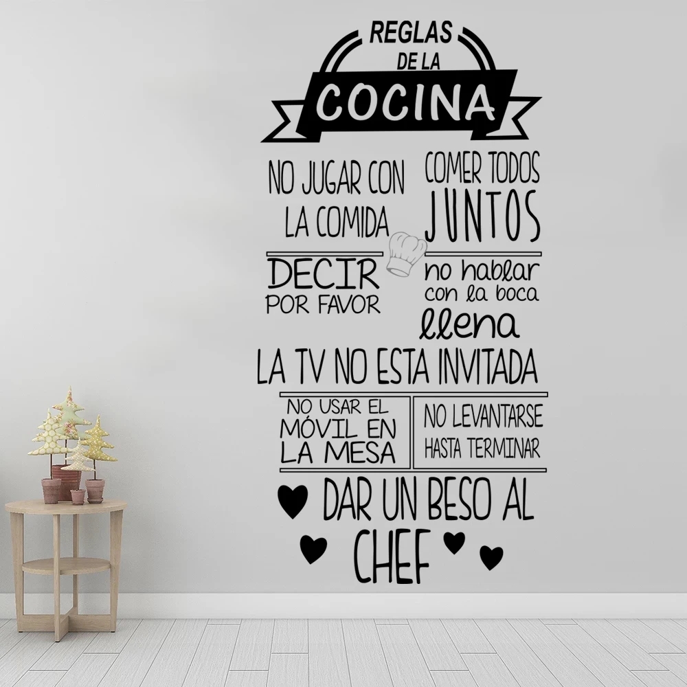 1 pc joli Reglas De La Cocina  - Home Decor Indonesia avis et prix