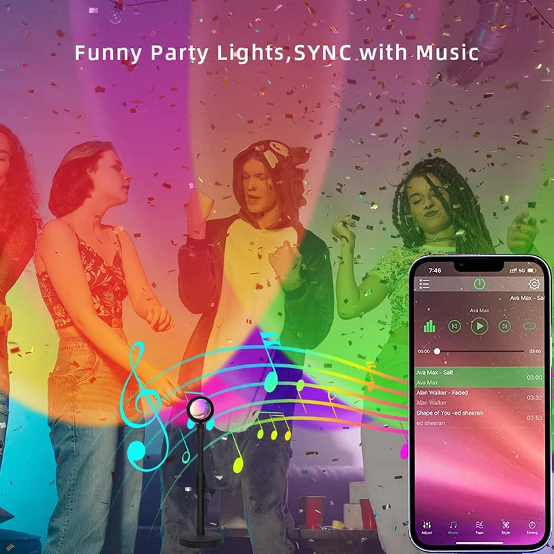 Lampe LED arc-en-ciel intellig - Home Decor Free App avis et prix