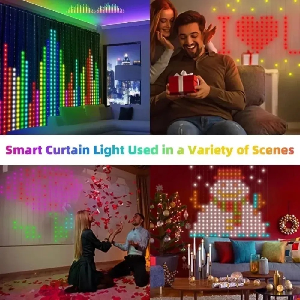 Rideaux lumineux à LED avec co - Home Decor Free App avis et prix