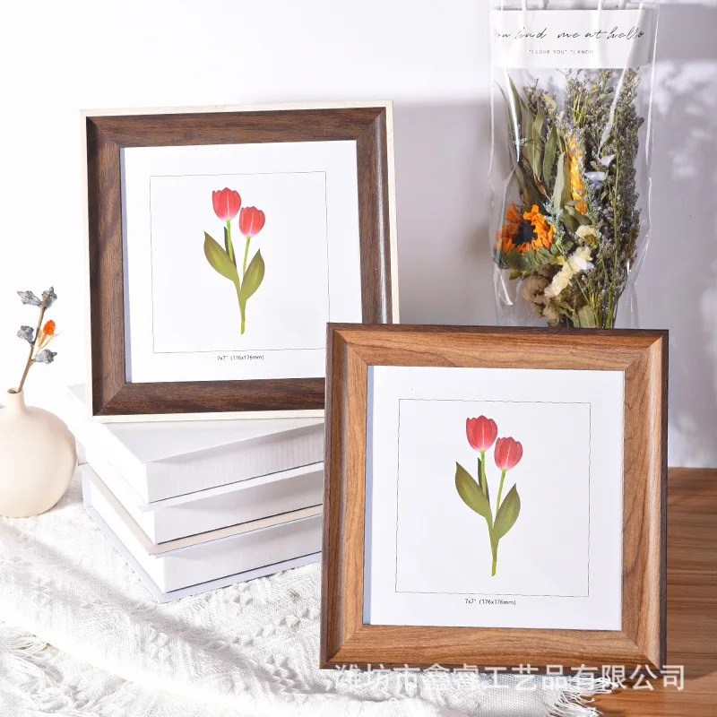 Cadre photo carré de 6 pouces, - Bamboo Photo Frame avis et prix