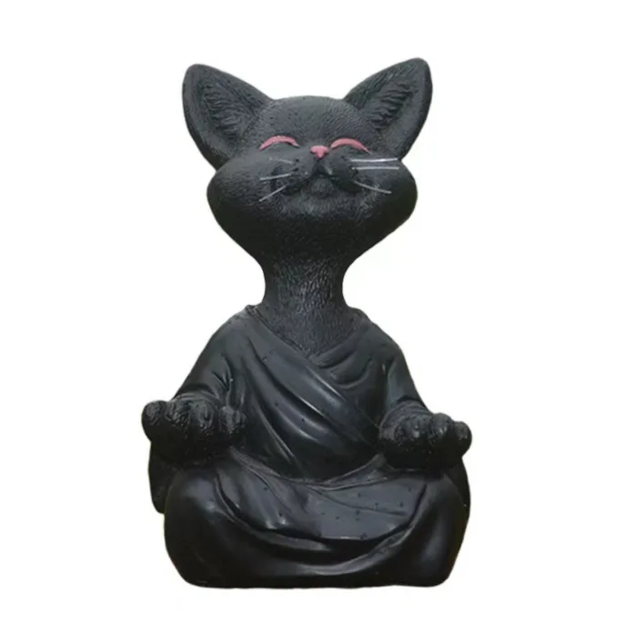 Sculpture de chat de méditatio - Home Decor Za avis et prix