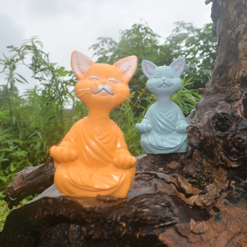 Sculpture de chat de méditatio - Home Decor Za avis et prix