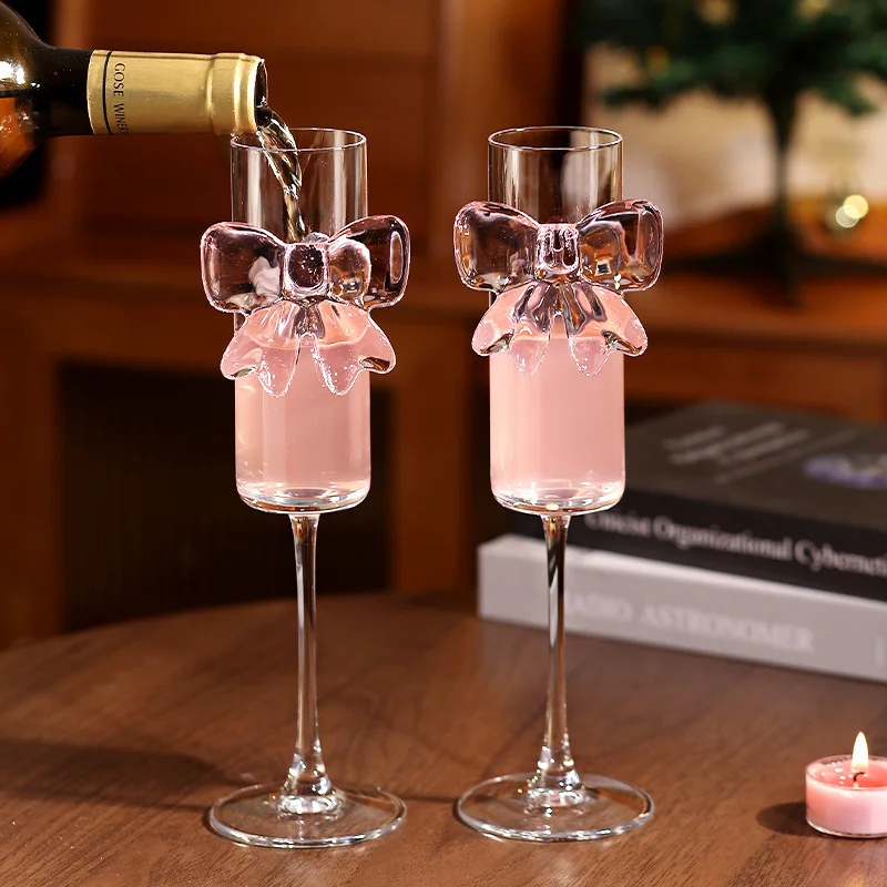 Verres à vin Y2K avec nœud de  - Home Decor Y2K avis et prix