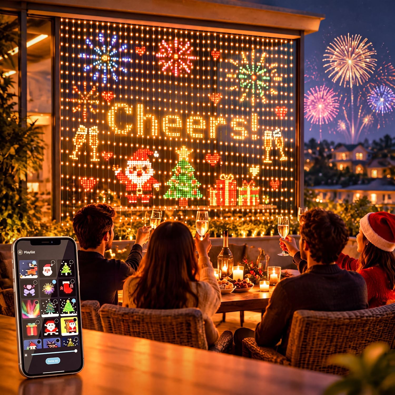 Guirlandes lumineuses de Noël  - Home Decor Free App avis et prix