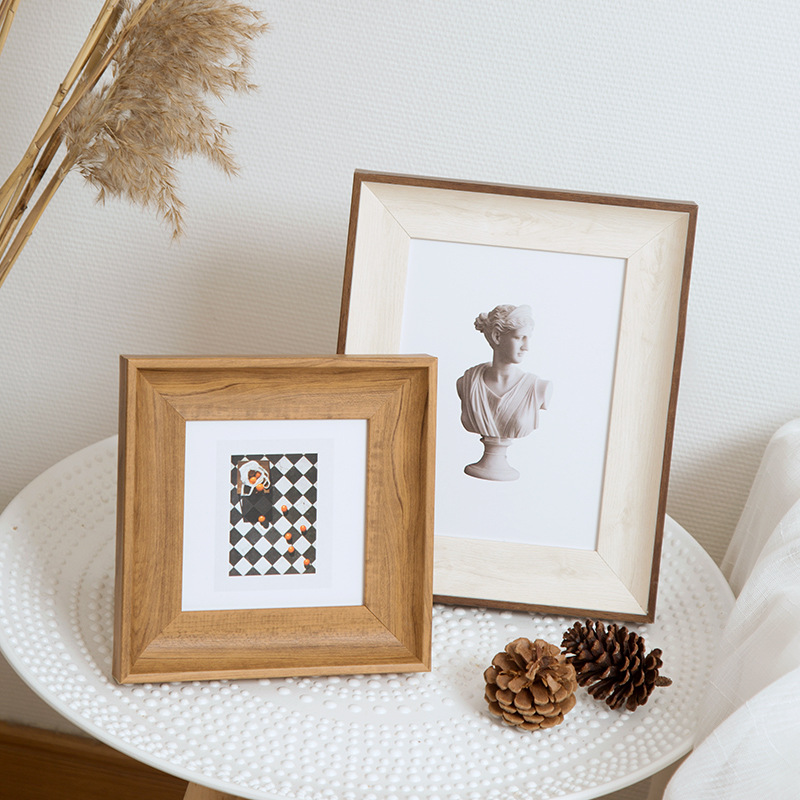 Cadre Photo carré minimaliste, - Bamboo Photo Frame avis et prix