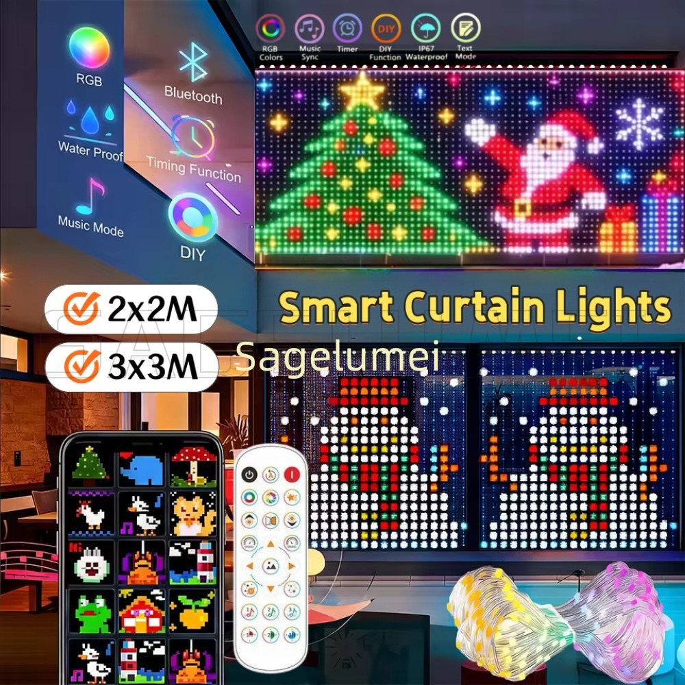 Rideau lumineux LED intelligen - Home Decor Free App avis et prix