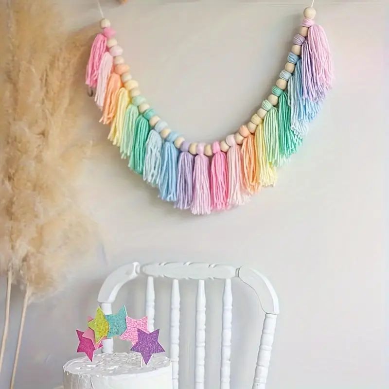 Guirlande de pampilles arc-en- - Home Decor Y2K avis et prix