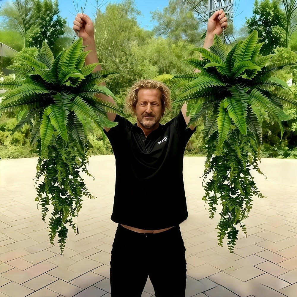Plante artificielle en plastiq - Rattan Plant Basket avis et prix